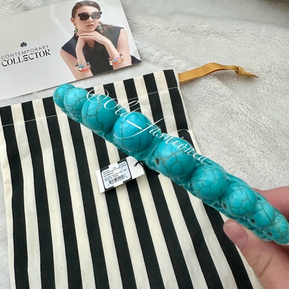 LELE SADOUGHI Graduated Stone Bead Headband - Pacific Sky - Picture 11 of 12